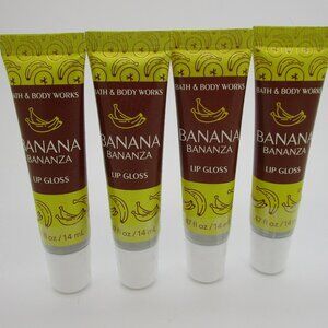 Bath & Body Works BANANA BANANZA Lip Gloss - Lot of 4